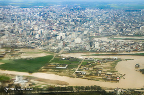 تصاویر هوایی از مناطق سیل زده استان گلستان