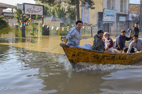 آق قلا غرق در آب