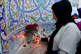مراسم یادبود جانباختگان سیل شیراز در دروازه قرآن