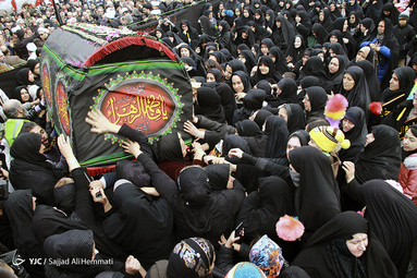 عزاداری سالروز شهادت حضرت زهرا (س) در جنوب تهران