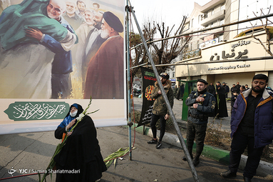 عزاداری سالروز شهادت حضرت زهرا (س) در میدان فاطمی تهران