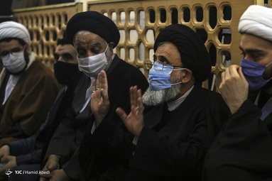 آیین بزرگداشت مرحوم علامه محمد تقی مصباح یزدی (ره) از سوی مقام معظم رهبری در شبستان حرم مطهر حضرت معصومه (س) - قم