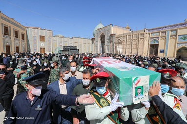 تشییع اولین شهید ناجا در ۱۴۰۰ - حرم مطهر شاهچراغ (ع) شیراز