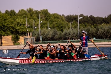 مراسم اختتامیه لیگ‌های برتر قایقرانی در دریاچه مجموعه ورزشی آزادی