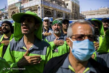 عزاداری پاکبان‌های ایرانی در کربلای معلی
