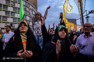 جشن میلاد حضرت محمد (ص) در میدان حضرت ولیعصر (عج) تهران